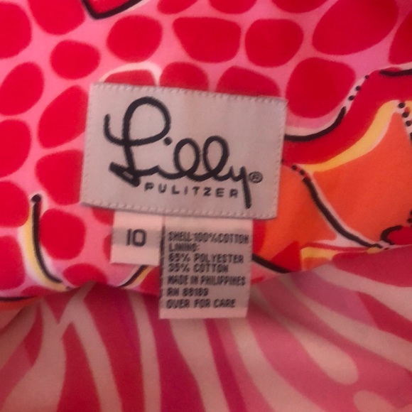 Lilly Pulitzer Reversible Skirt Zebra Butterfly 10 - Picture 6 of 6
